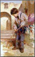 Pino Daeni - Impression oil painting.